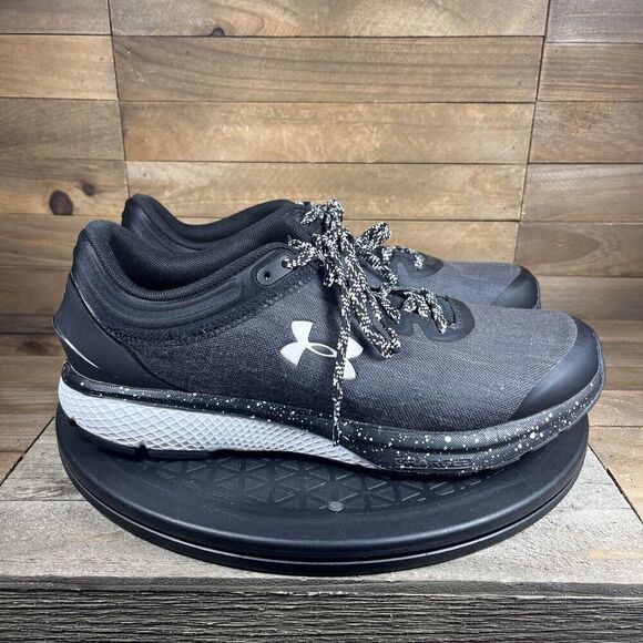 UNDER ARMOUR Charged Escape 3 Women’s Size 9 Black Gray Running Shoes Lace Up - Picture 1 of 10